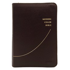 모던 컬러성경 새찬송가 (소합본 / 색인 / 지퍼 / 가죽 우피 / 다크브라운), 생명의말씀사, 대한성서공회, 한국찬송가공회