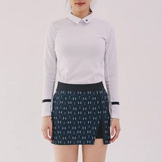헤일리골프 여성용 로고 리본 긴팔 카라티셔츠 HS-KT1007 일리골프 여성용 로고 리본 긴팔 카라티셔츠 HS-KT1007