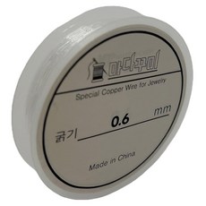 珠子工藝 DIY 製作材料 聚氨酯線 0.6 mm, 透明, 1個