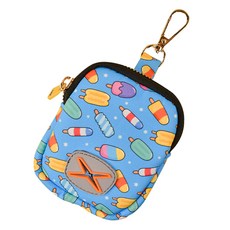 요런개 강아지 패턴 포인트 배변 파우치, 아이스크림, 1개, 1개입