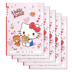 Sanrio 小學筆記本寬隔層通知本, Hello Kitty, 5個