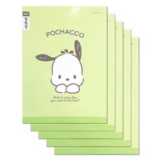 Sanrio 小學筆記本狹窄空間通知本, 帕恰狗, 5個