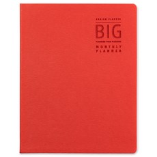 아르디움 2025 프리미엄 빅먼슬리 플래너, 리얼 레드, 1개