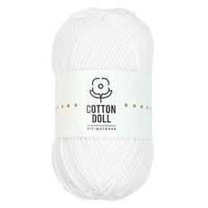 니뜨 코튼돌 뜨개실 50g, 1개, 1화이트 1 화이트, 1개