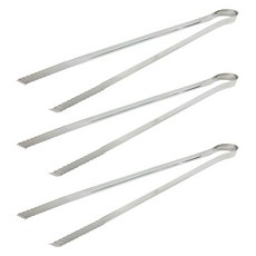 코코렉스 바비큐 스텐 집게 중 30cm, 스텐실버, 3개