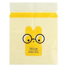원이네 접착식 다용도 쓰레기 봉투 옐로우, 60개