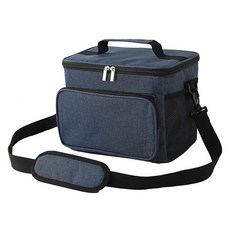 알럽홈 옥스포드 피크닉 캠핑 야외 보냉백 25.5 x 17 x 20.5 cm, 블루, 10L