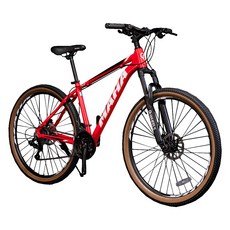 오투휠스 마하 S7 G 유압식 입문용 산악 MTB 자전거 17 69.85cm 50% 조립배송, 레드, 1개, 172cm