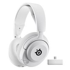 스틸시리즈 무선 게이밍 헤드셋, Arctis Nova 5X Wireless White/61677, 화이트