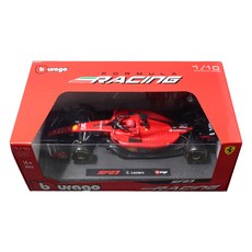브라고 1:18 페라리 레이싱카 F1 SF23 다이캐스트, 16CharlesLeclerc, 1개 혼합색상, 1개