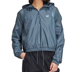 adidas 愛迪達 女款露臍防風衣 FU3846