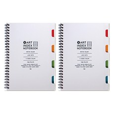 아이비스 4 아트 인덱스 노트 SP 12285, 화이트, 2개