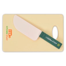 소꿉 주방 놀이 대형 칼 + 도마 세트, 초록, 1세트