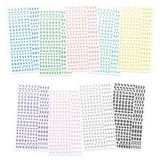 리코즈 이니셜 스티커팩 다꾸 폴꾸 스티커 9종 세트, 한글 블러, 1세트