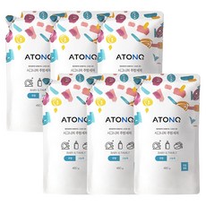 ATONO2 1種奶瓶廚房清潔劑補充包 無香, 480g, 6個