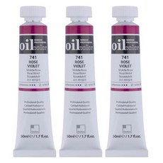 ShinHanart 專業油畫顏料管玫瑰紫 3p, 50ml, 1 種顏色
