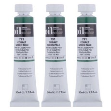 ShinHanart 專業油畫顏料管鈷綠淡色 3p, 50ml, 1 種顏色