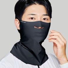 노멀라이프 자외선 차단 쿨링 패션 마스크, 베이직블랙, 1개 베이직블랙, 1개