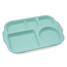 리빙메이트 유아용 피씨 파스텔 식판, 민트, 1개