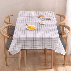 데일리네스트 인테리어 프리미엄 식탁보, 화이트 체크, 1개, 137 x 137 cm 화이트 체크, 1개, 137 x 137 cm
