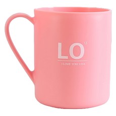 몬드스팟 LOVE 하트 신혼부부 집들이 선물 욕실 양치컵 YY57303, 핑크, 1개