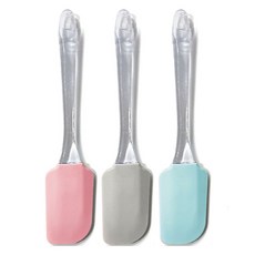 퀸스리빙 다용도 실리콘 주걱 3종 세트 대, 혼합색상, 1세트