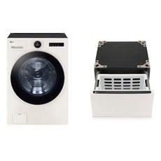 LG전자 트롬 오브제컬렉션 세탁기 25kg + 페데스탈 세트 FX25ENRF 방문설치, 네이처 베이지