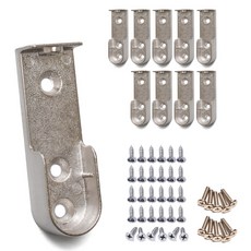 손잡이세상 드레스룸 U형 옷봉 롱소켓 16mm 10p, 크롬