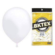 Party Club 스탠다드 15cm 풍선, 화이트, 1개