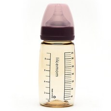 라이크맘 직수효과 PPSU 젖병, 진보라, 270ml, 1개