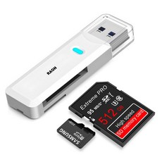 라온 USB 3.0 블랙박스 SD카드 멀티카드리더기, CR-200A, 화이트, 1개
