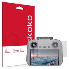 Skoko DJI RC/RC2遙控器防指紋低反光螢幕保護貼 2入組, 1組, 單品
