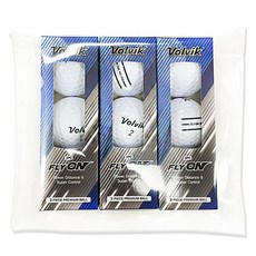 볼빅 플라이온 3선 골프공 3피스 4.27cm, 화이트(랜덤발송), 3개입, 3개 화이트, 3개입, 3개