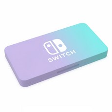 HOHOO 任天堂Switch標題遊戲卡片芯片位置收納盒 24格, 紫色+藍色, 單品, 1個