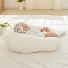 ROTOTO bebe 幼兒用防逆流靠墊套, 華夫餅象牙
