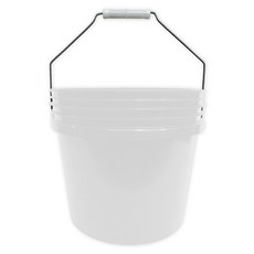월드크린 다용도 휴대용 버킷, 12L, 화이트