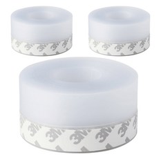 모나코올리브 외풍차단 틈새차단 실리콘 문풍지 테이프 45mm x 5m, 3개