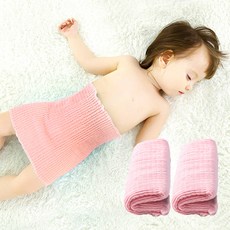 조이멀티 아동용 포근 코튼 주름 밴딩 배 가리개 ONE SIZE 2p