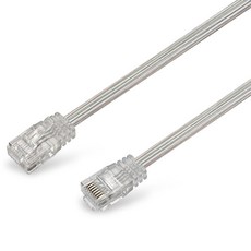 랜스타 CAT.6 UTP 평면 랜케이블 연선 32AWG LS-FT6U, 10m, 1개, 투명