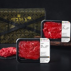 서경한우 실속 한우불고기 1등급 400g + 한우국거리 1등급 400g 선물세트 2호, 1세트
