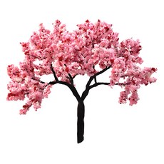 Modernat 建築模型材料 景觀模型 櫻花樹模型 10cm, 深粉色, 1個