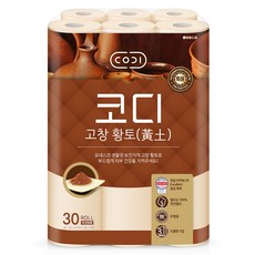 CODI 天然紙漿3層高敞黃土高級捲筒衛生紙, 1個