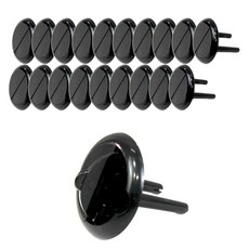 One Stop 延長線插座安全蓋蓋子塞子, 20個, 黑色