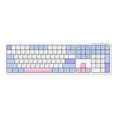 한성컴퓨터 Office Master 3모드 저소음 펜타그래프 유무선겸용 일반형 키보드, Cotton Candy, GK698, 제조사축