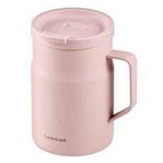 LocknLock 樂扣樂扣 Metro密封馬克杯保溫杯 LHC4263, 淺粉色, 475ml, 1個