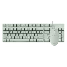 g-clicker Office Pro標準M鍵盤+靜音滑鼠+鍵盤膜組, 綠色, GMK-500, 一般型