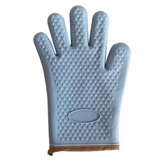 金合歡矽膠烤箱手套, 天藍色, 1個