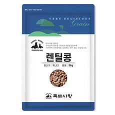 독도사랑 렌틸콩, 3kg, 1개