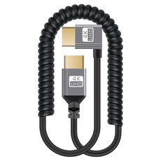 컴스마트 HDMI 스프링 케이블 최대 4K 60Hz 꺾임 IH836, 1개, 1m