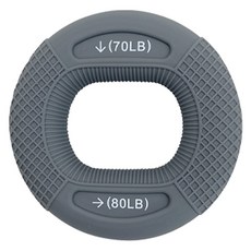 루아즈 듀얼형 실리콘 악력기 35~40kg, 그레이, 1개 그레이, 1개